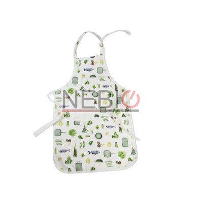 Sort de bucatarie Risoli 020090/03DR0, Linie Dr Green Textiles, 100 % bumbac pur, 60 x 90 cm,  Alb/Verde