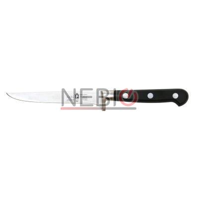 Cutit profesional pentru dezosat Coltellerie Paolucci 3005-13, Linie Master Chef, 13 cm, Lama dreapta inox, Maner polioximetilena, Negru