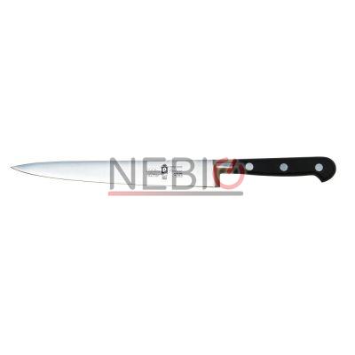 Cutit profesional pentru filetat Coltellerie Paolucci 3006-20, Linie Master Chef, 20 cm, Lama dreapta inox, Maner polioximetilena, Negru