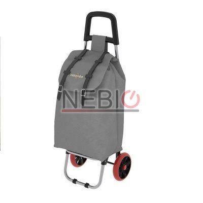 Carucior pentru cumparaturi Colombo Smart CRL002G, Greutate 2.30 kg, Capacitate 25 kg/40 l/40 l, Diametru roata 16 cm, Gri