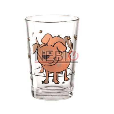 Pahar Montana 021086, Model Tumbler Dog, Inaltime 10 cm, Diametru 7 cm, 210 ml, Transparent