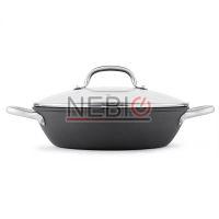Cratita BOJ 04040504, Linie New Classic, Fonta, 28 x 7.6 cm, 3.1 l, Negru, Capac